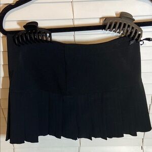 Sharagano Black Skater Mini Skirt